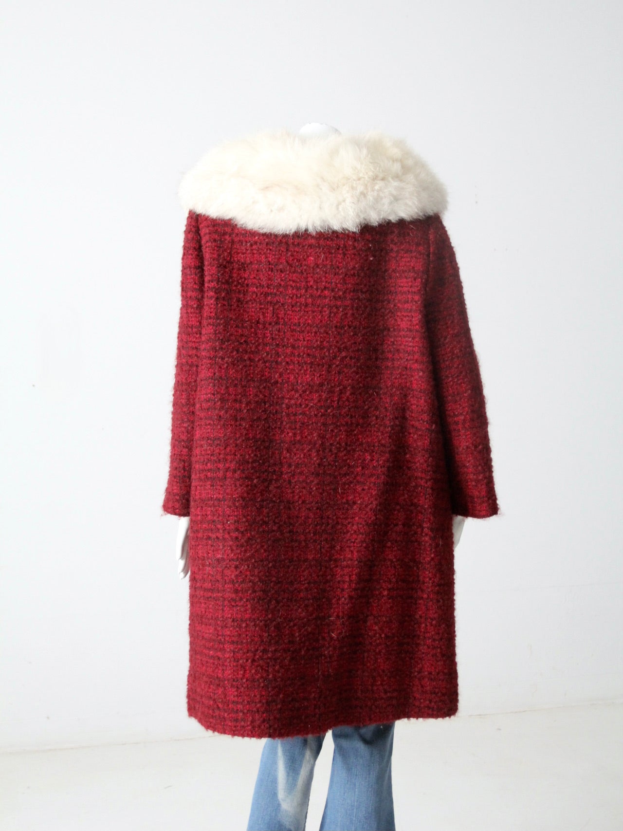 50s/60s fur collar swing offers coat