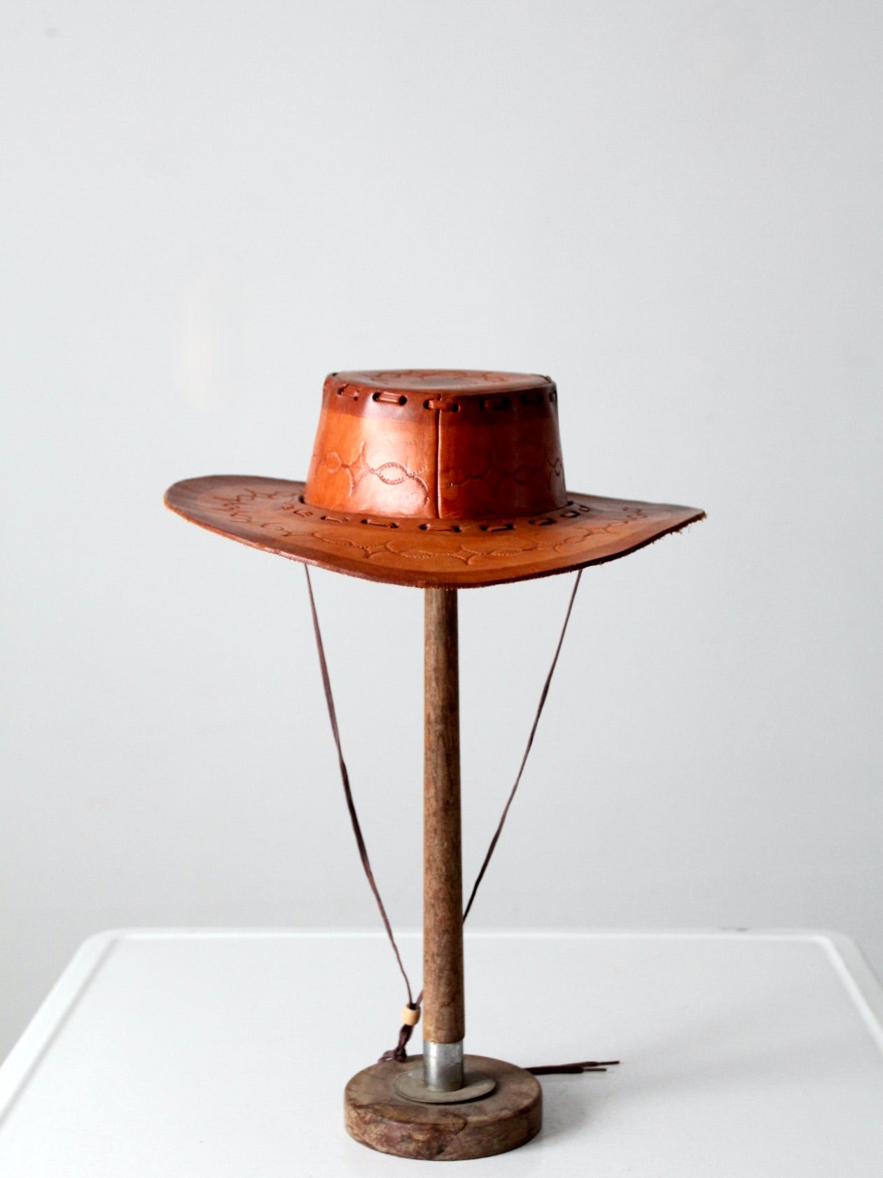 Mexican store leather hat