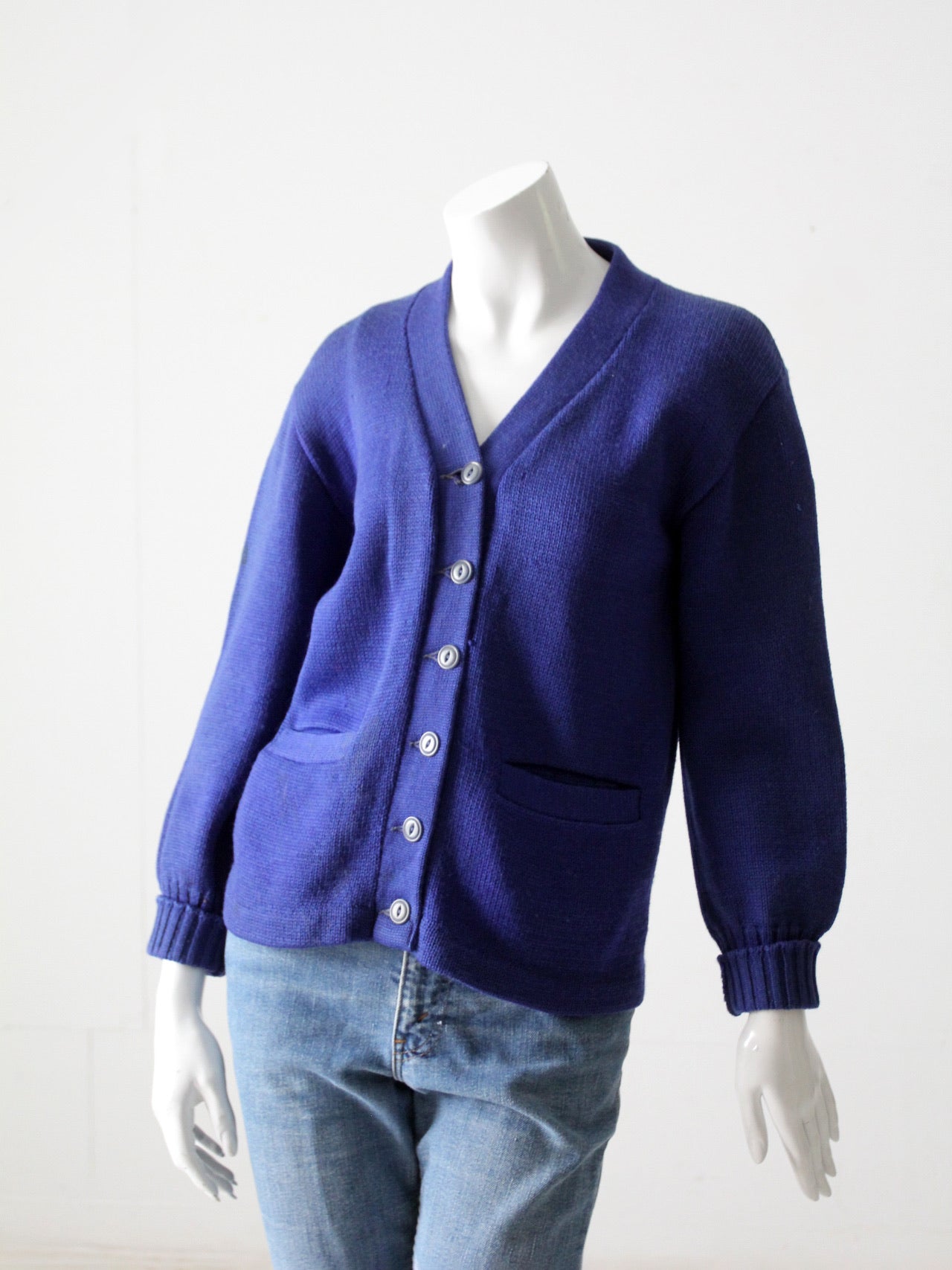 Royal blue clearance cardigan sweater