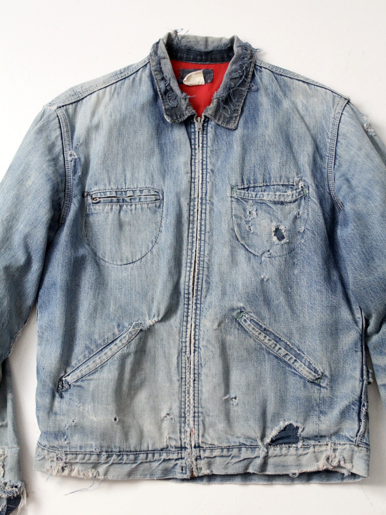 vintage distressed Osh Kosh denim work jacket – 86 Vintage