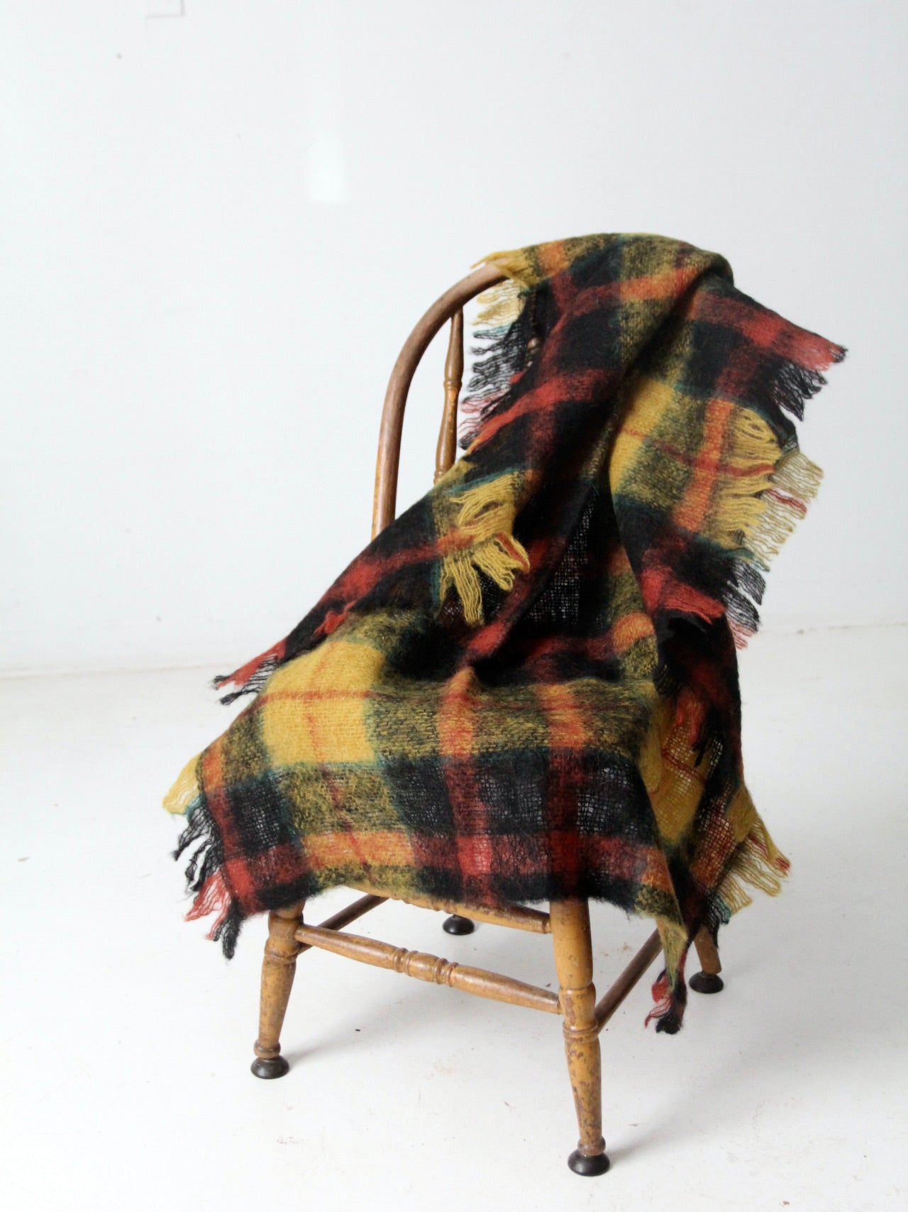 Vintage plaid online blanket