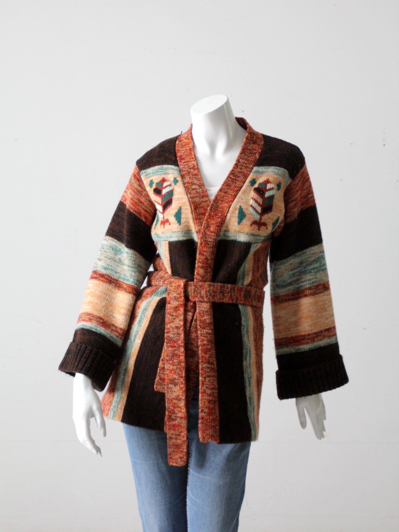 vintage 70s hippie wrap sweater – 86 Vintage