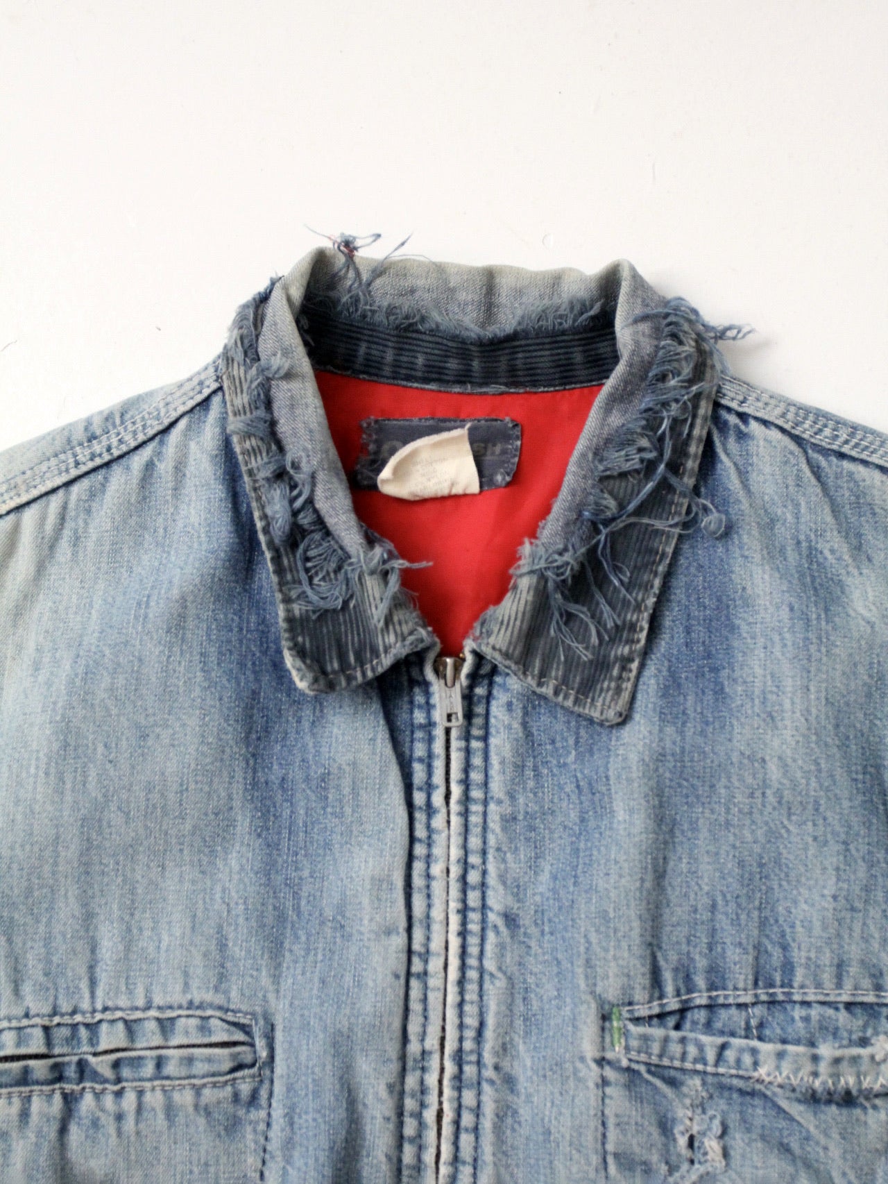 Women Blue S-Wave Vintage Wash Denim Bomber Jacket | Stella McCartney BE