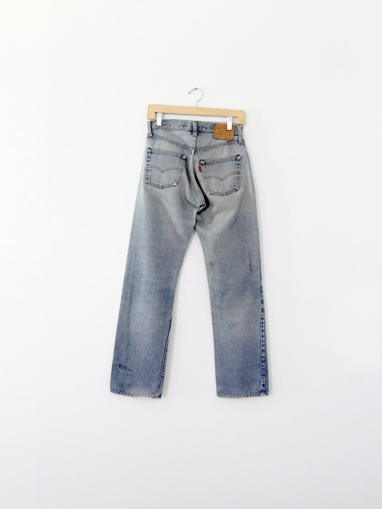 vintage Levis red line selvedge jeans, 28 x 31