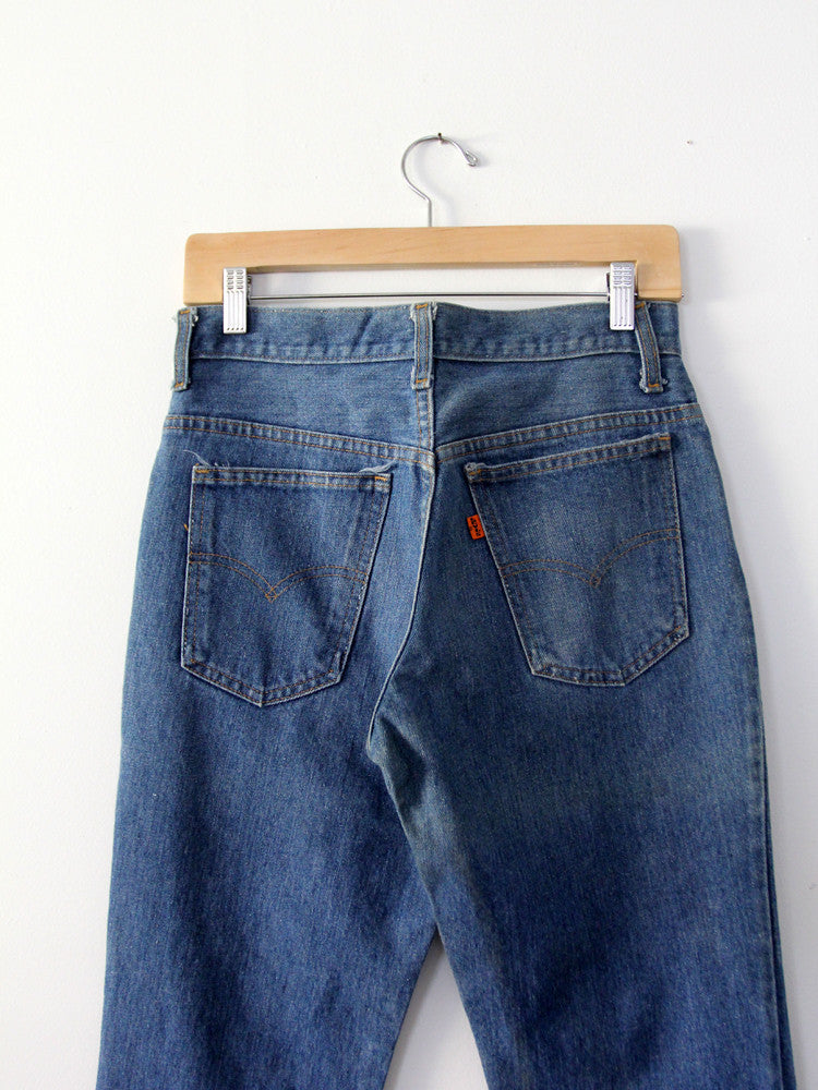 70s Vintage Levis 646 Big E Zipper Fly Flare Jeans Boot Cut 