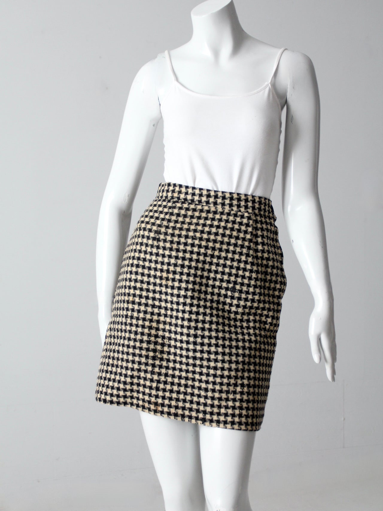 Vintage 60s Houndstooth Skirt