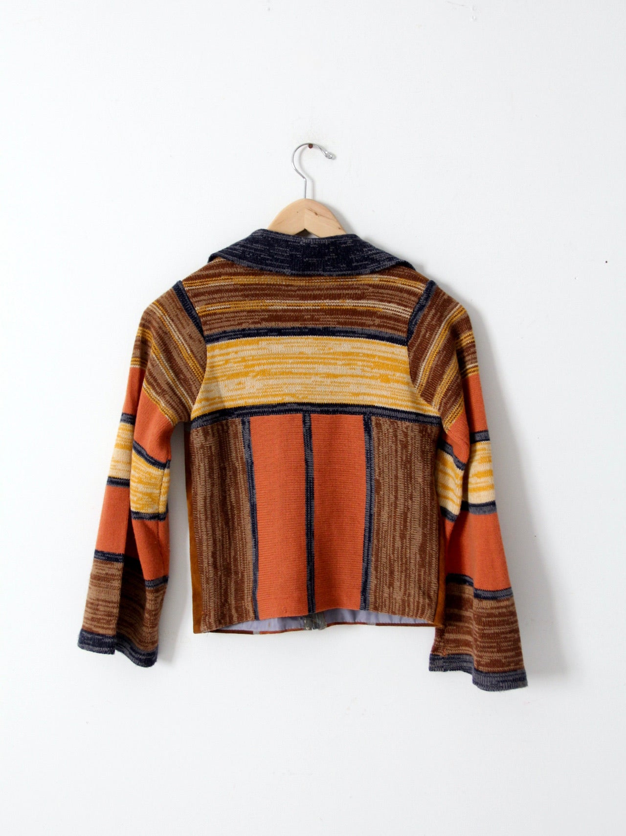 vintage 70s patchwork cardigan hippie sweater – 86 Vintage