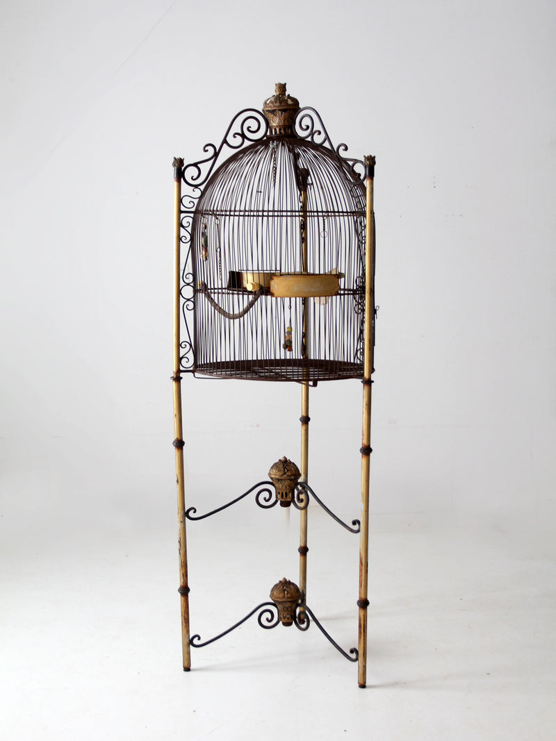 Lot - Large Victorian style bird cage.