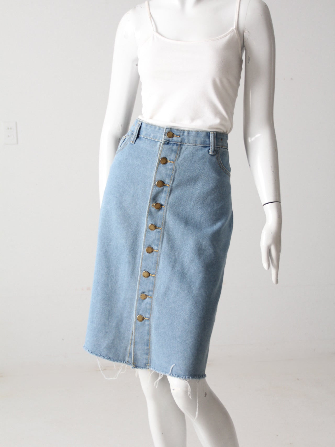 vintage 90s denim skirt 86 Vintage