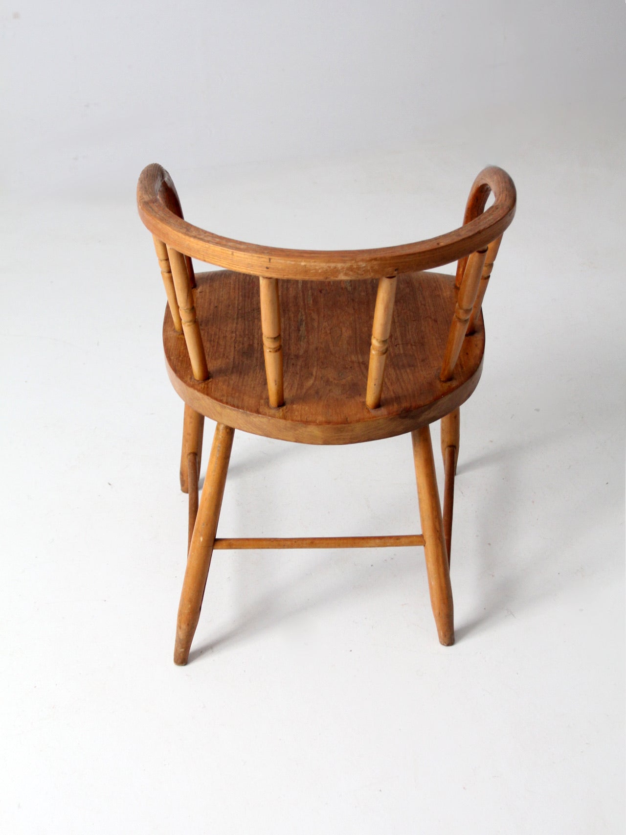 Wood barrel on sale back chair