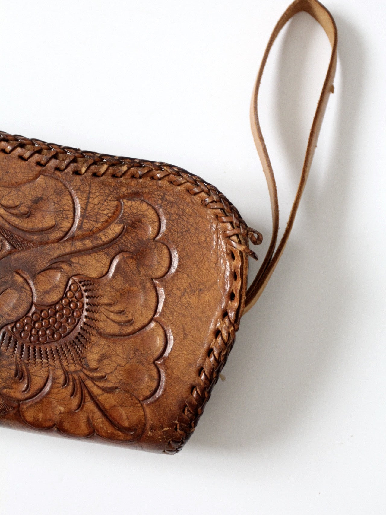 Haida Hand Tooled Detail Cowhide Crossbody Clutch Bag | Wild Wild West |  TRAVELTELI