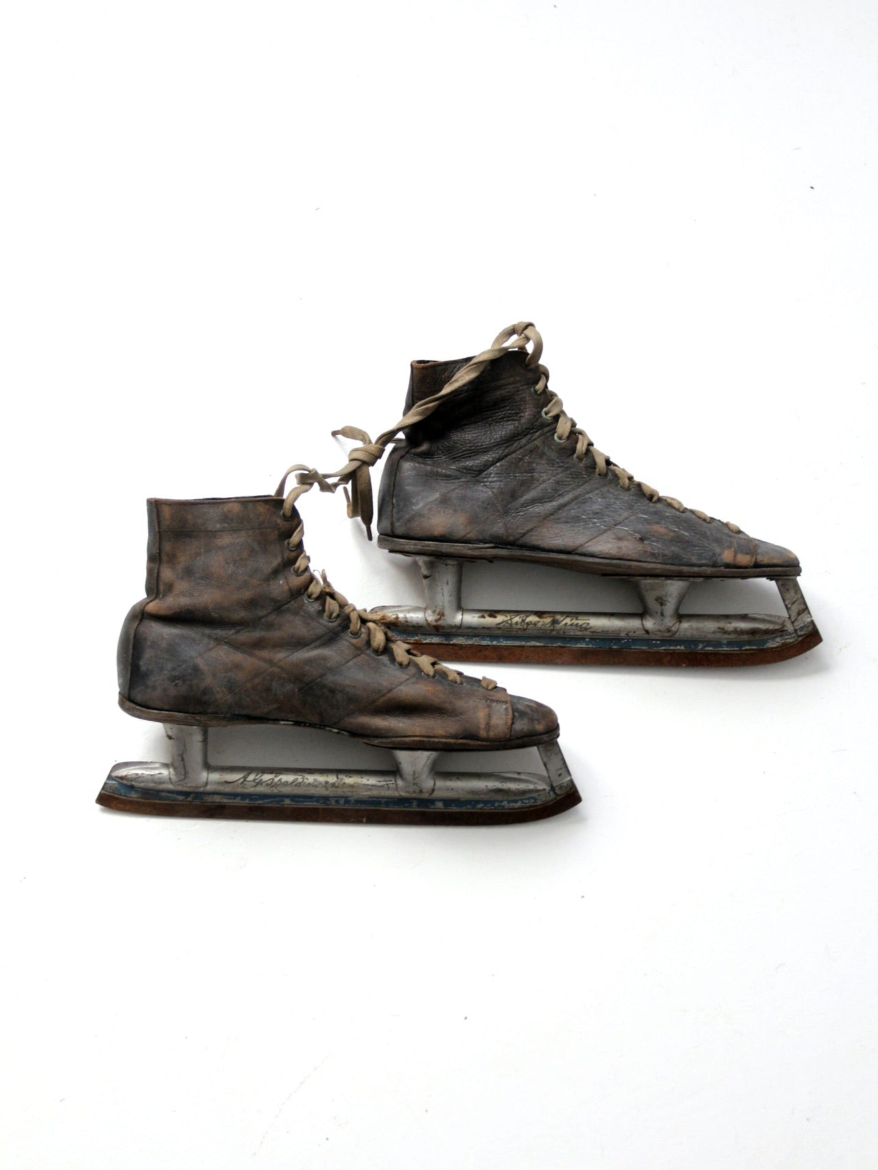 Vintage Silver Skates Brand Ice Skates Holiday shops Winter