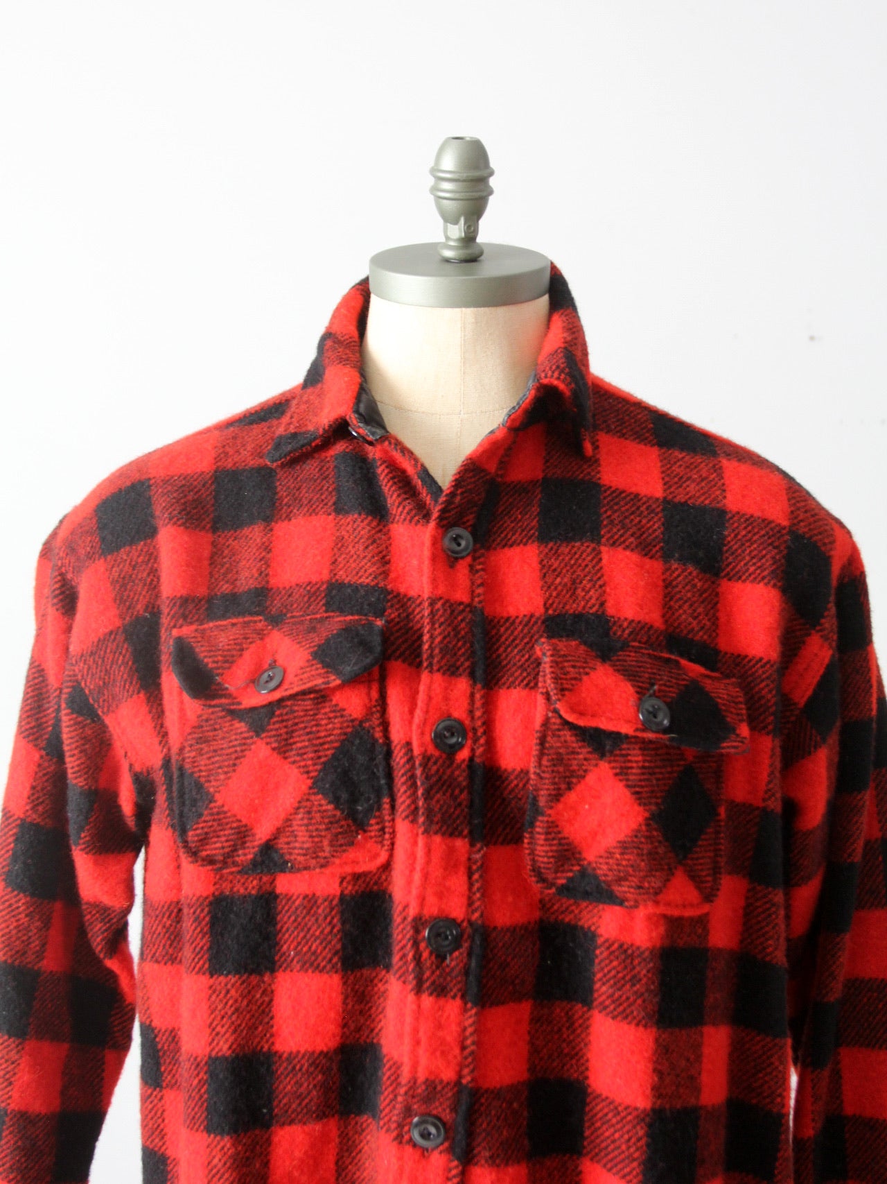 vintage 50s red flannel shirt – 86 Vintage