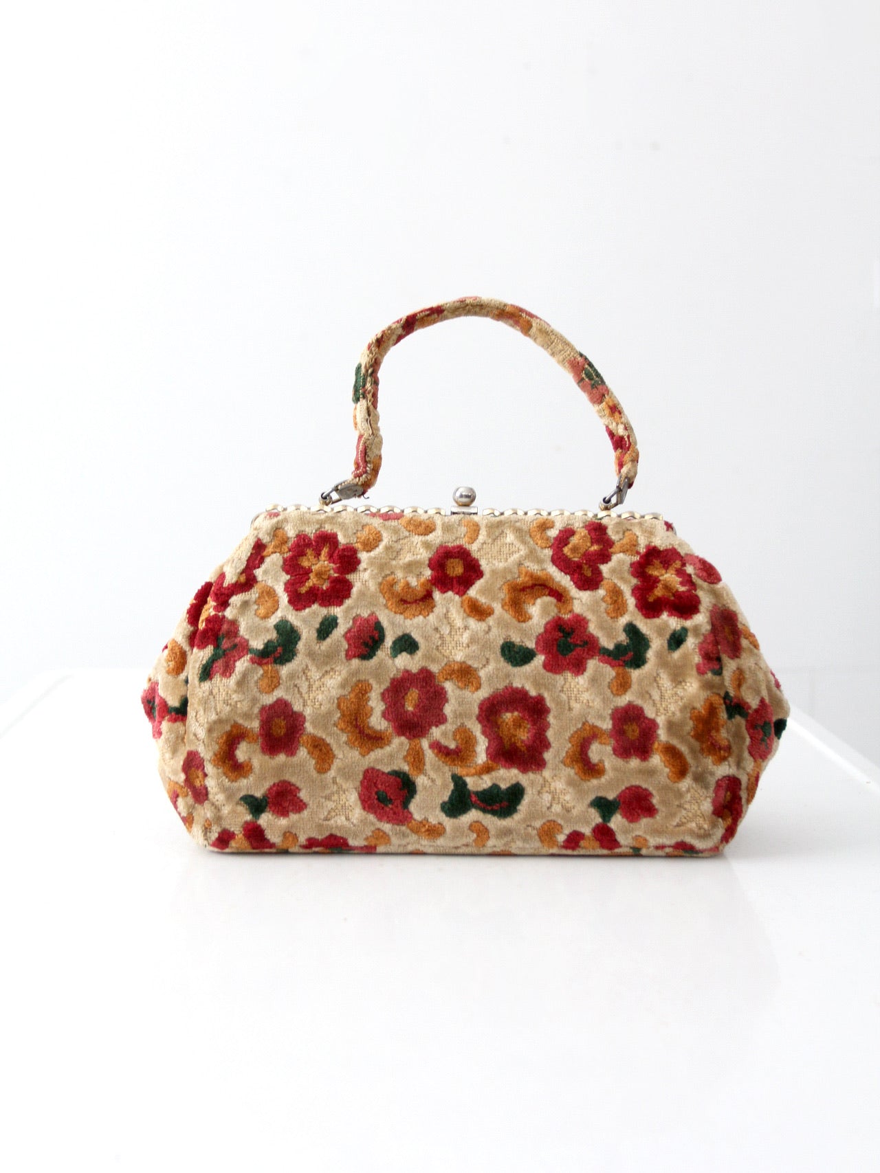 vintage 60's floral carpet bag – 86 Vintage