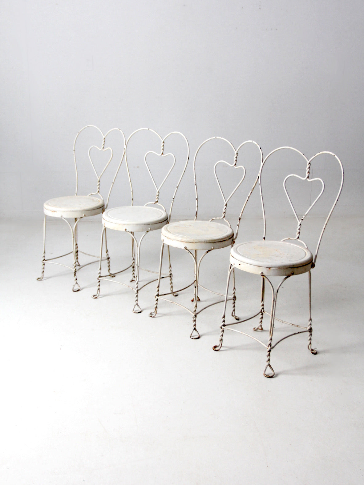 vintage ice cream parlor chairs set of 4 86 Vintage