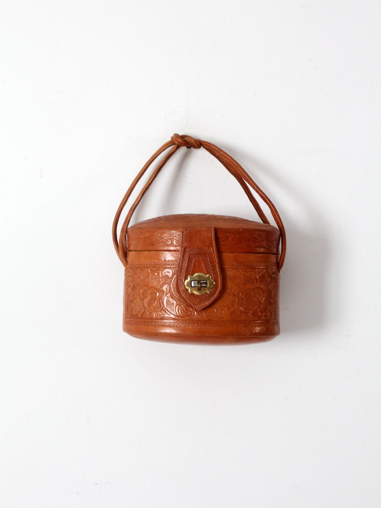 VTG tooled leather selling bag