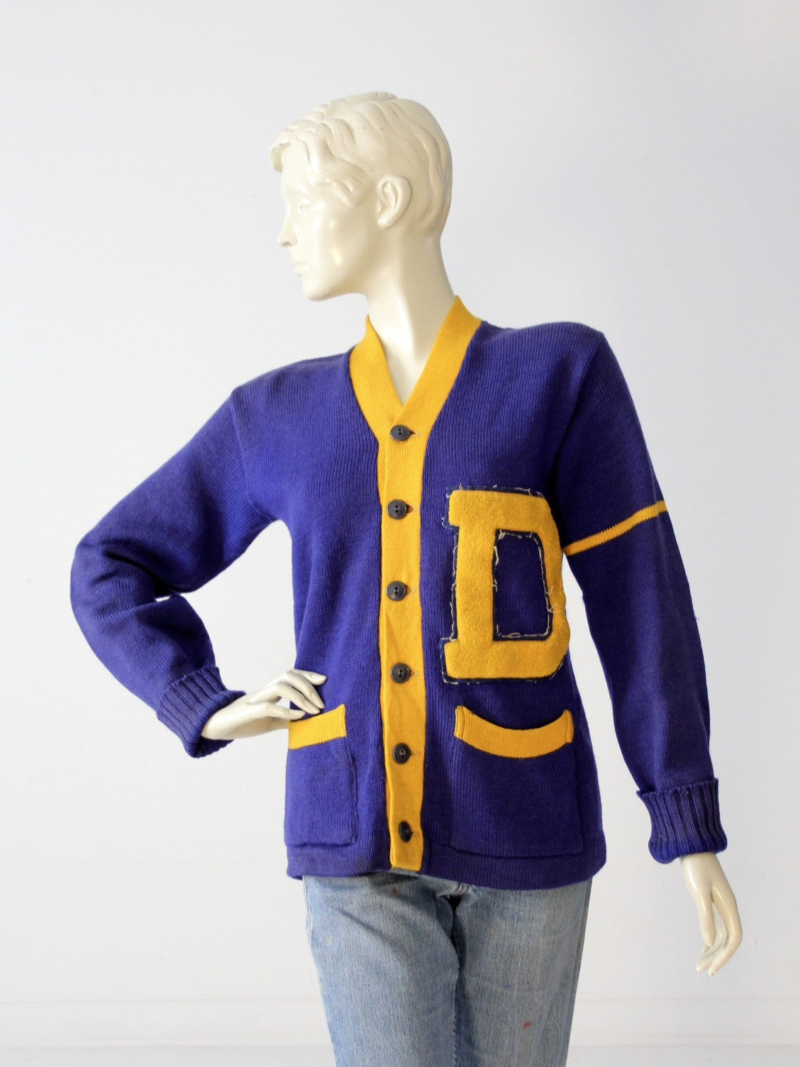 vintage 1950s school cheerleading cardigan sweater – 86 Vintage