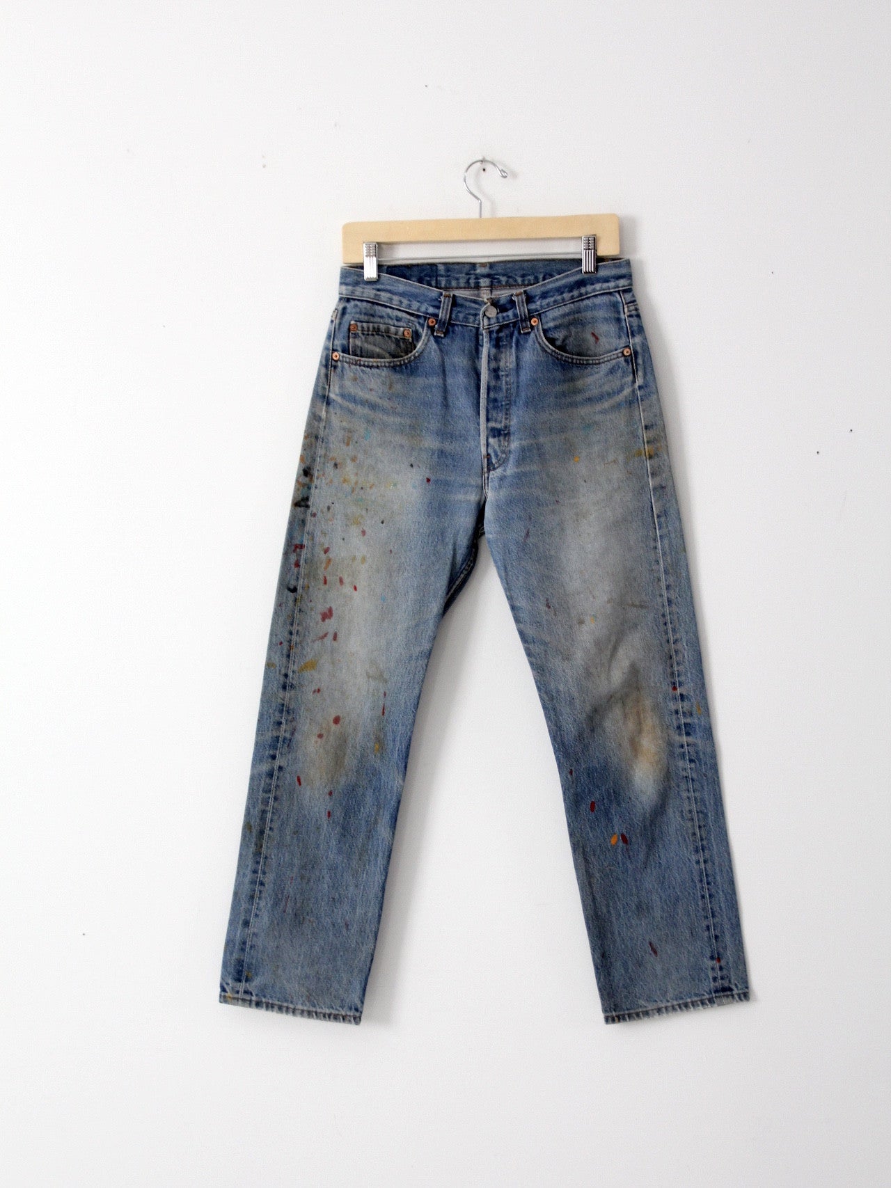 vintage Levi's 501s painter's denim jeans, 31 x 29