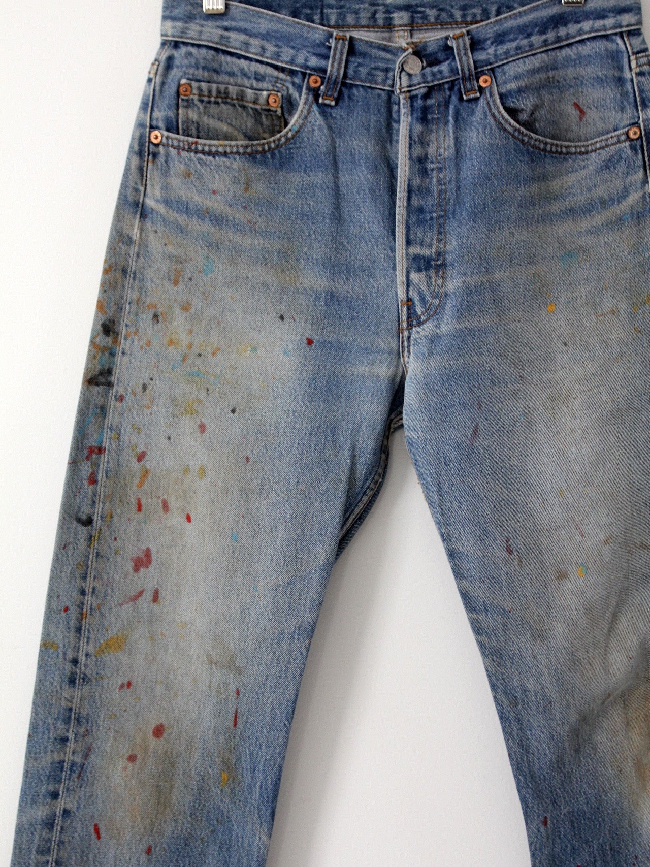 vintage Levi's 501s painter's denim jeans, 31 x 29