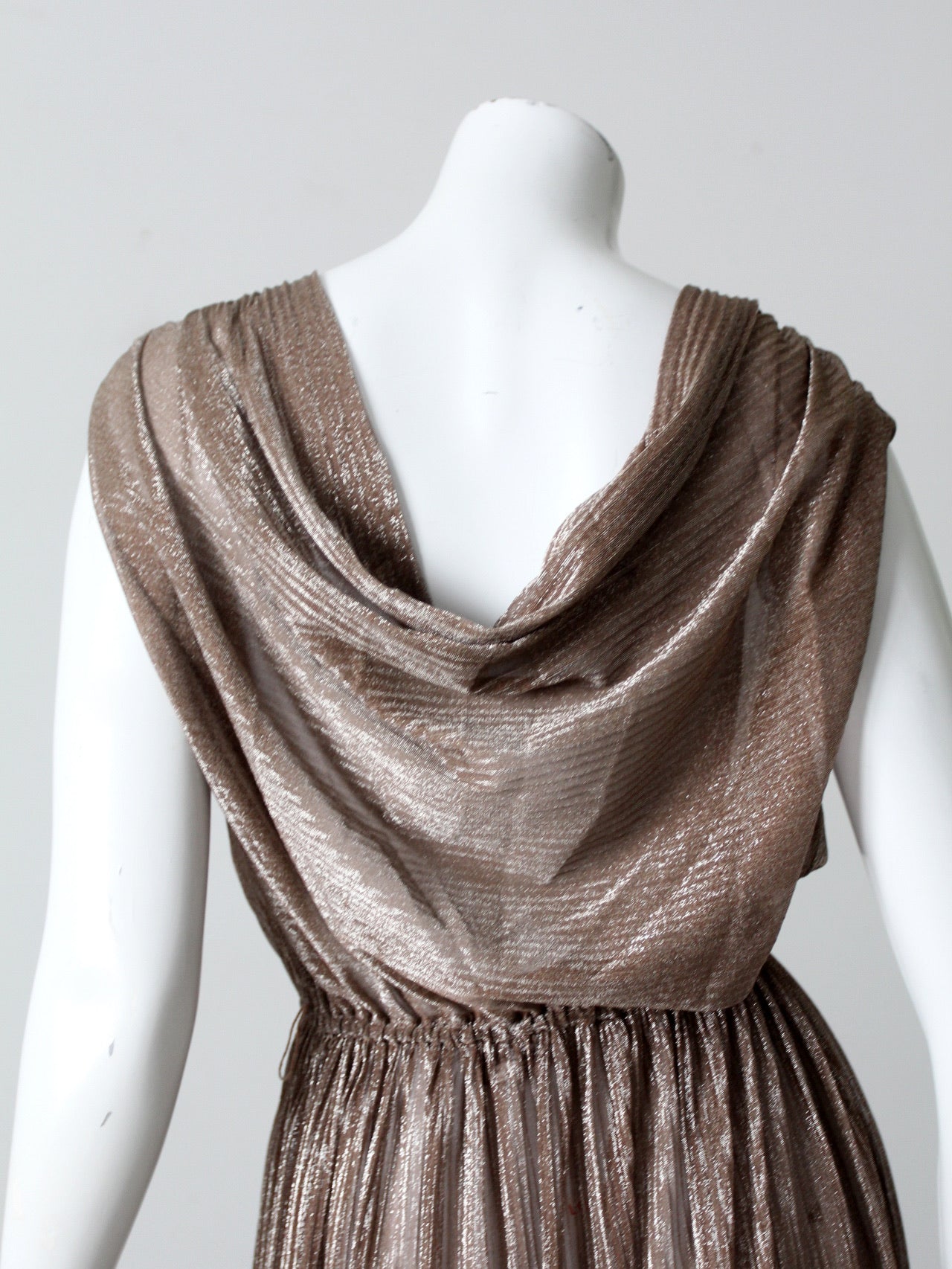 70s metallic dress hotsell