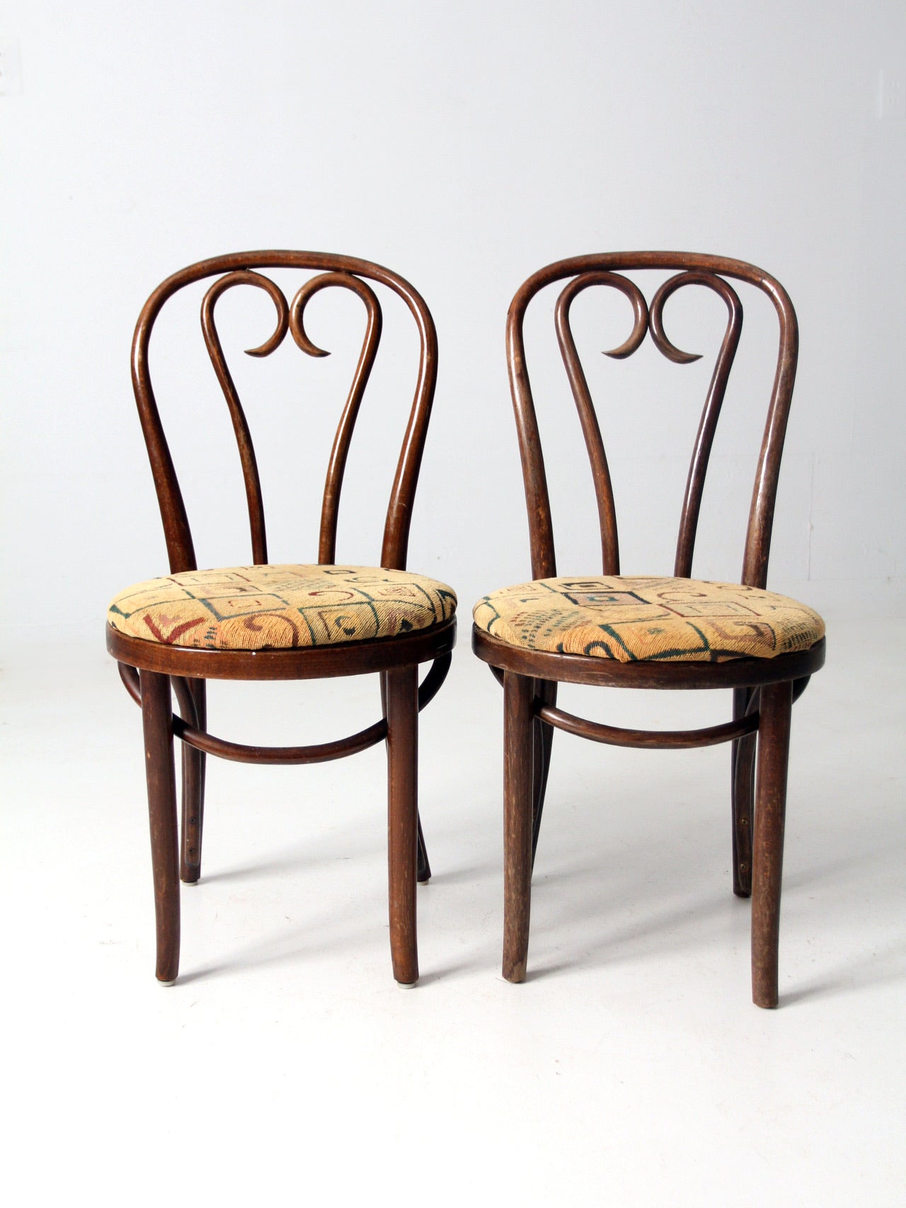 mid century bentwood chairs with upholstery 86 Vintage