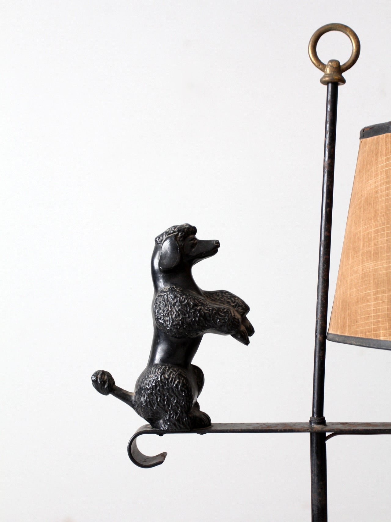 vintage wrought iron poodle lamp – 86 Vintage