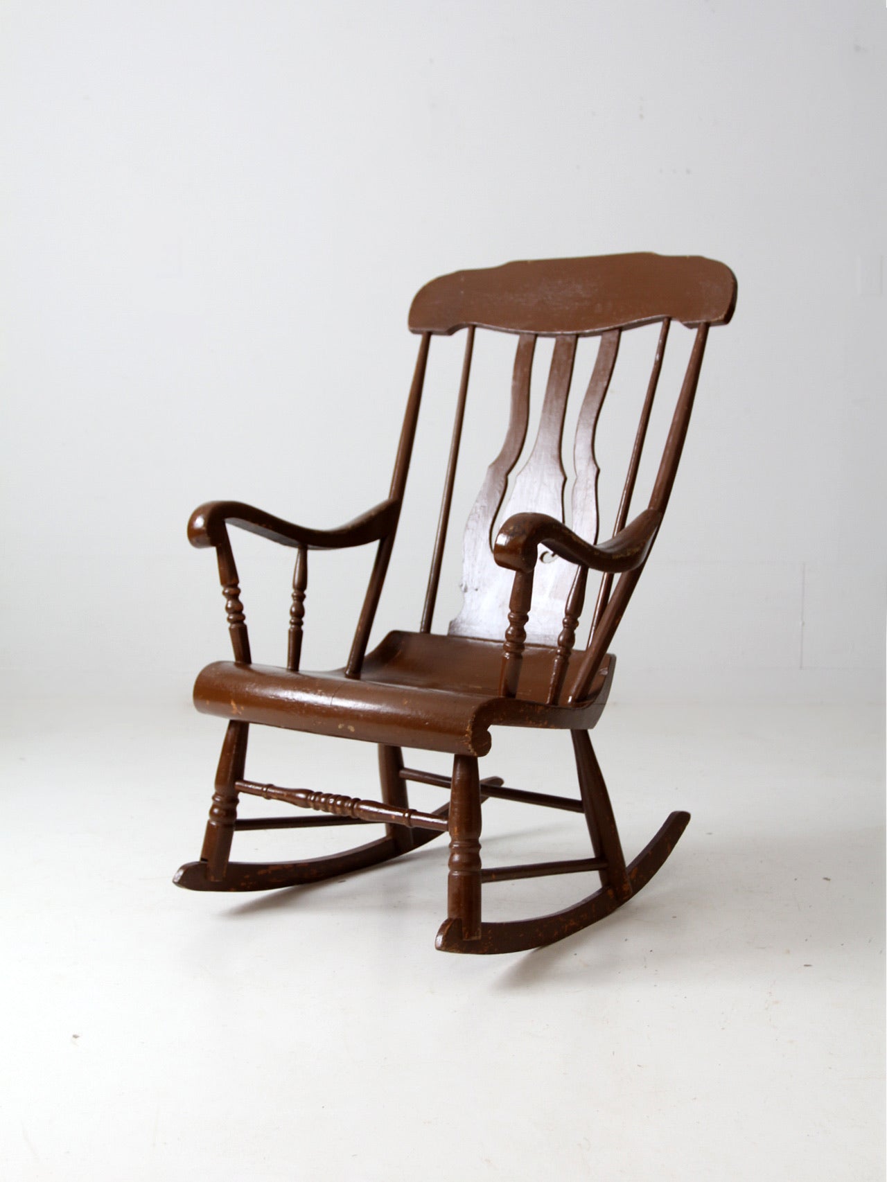 Classic wooden rocking discount chair