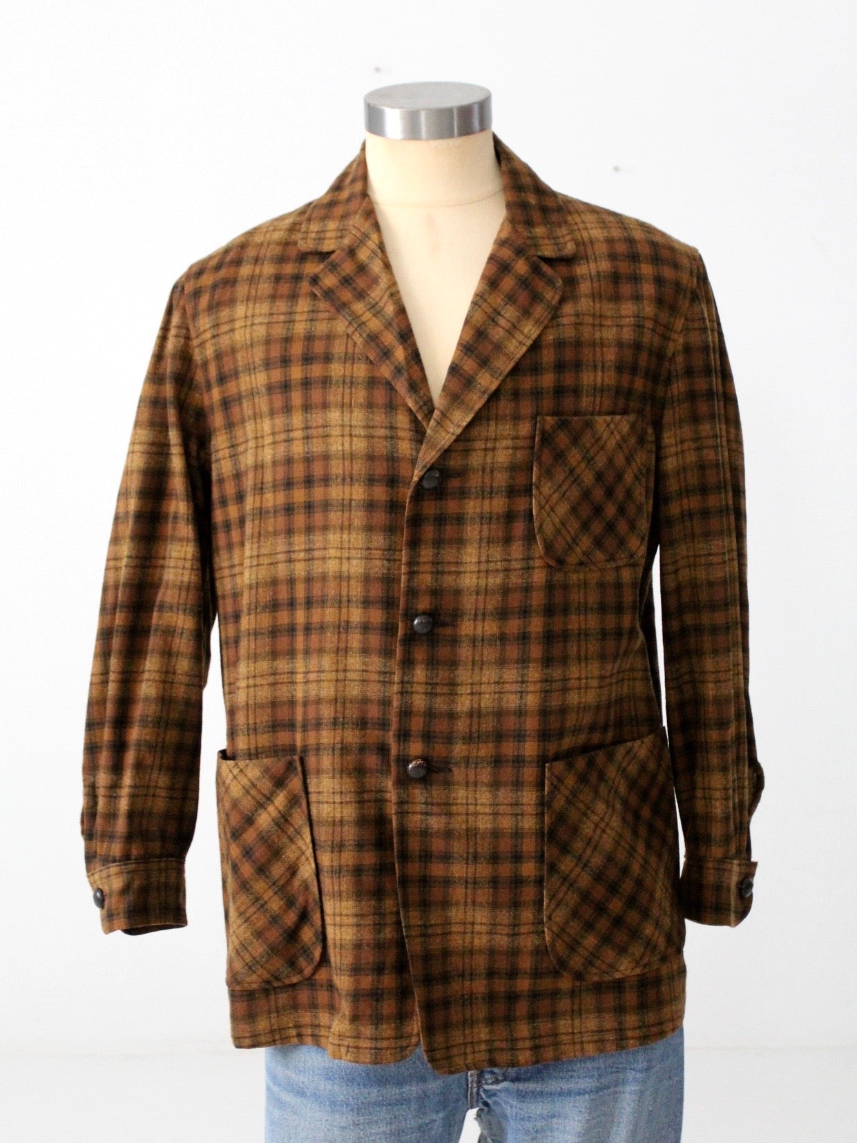 Vintage checkered clearance jacket