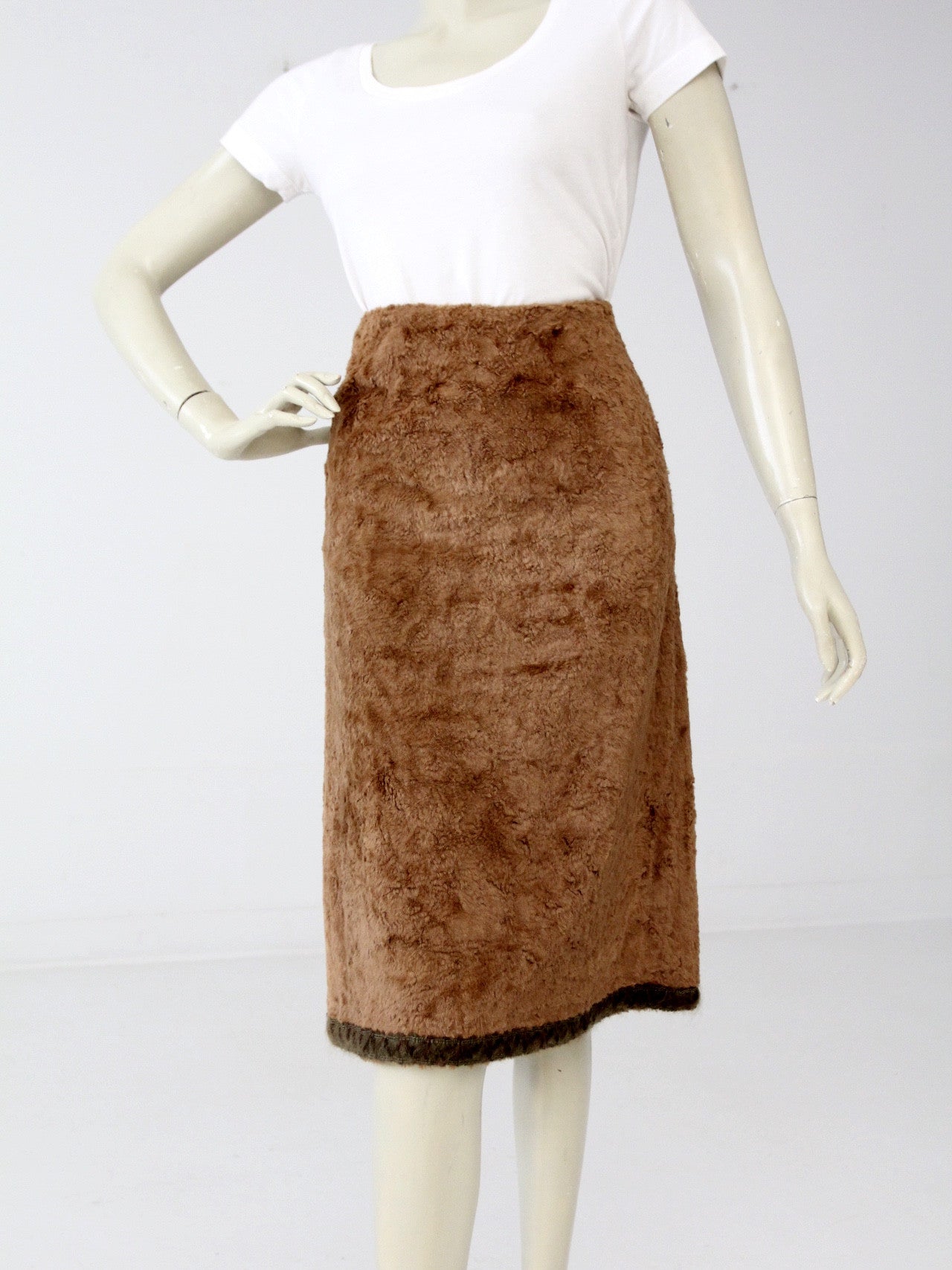 Fur the Lines Faux Fur Skirt