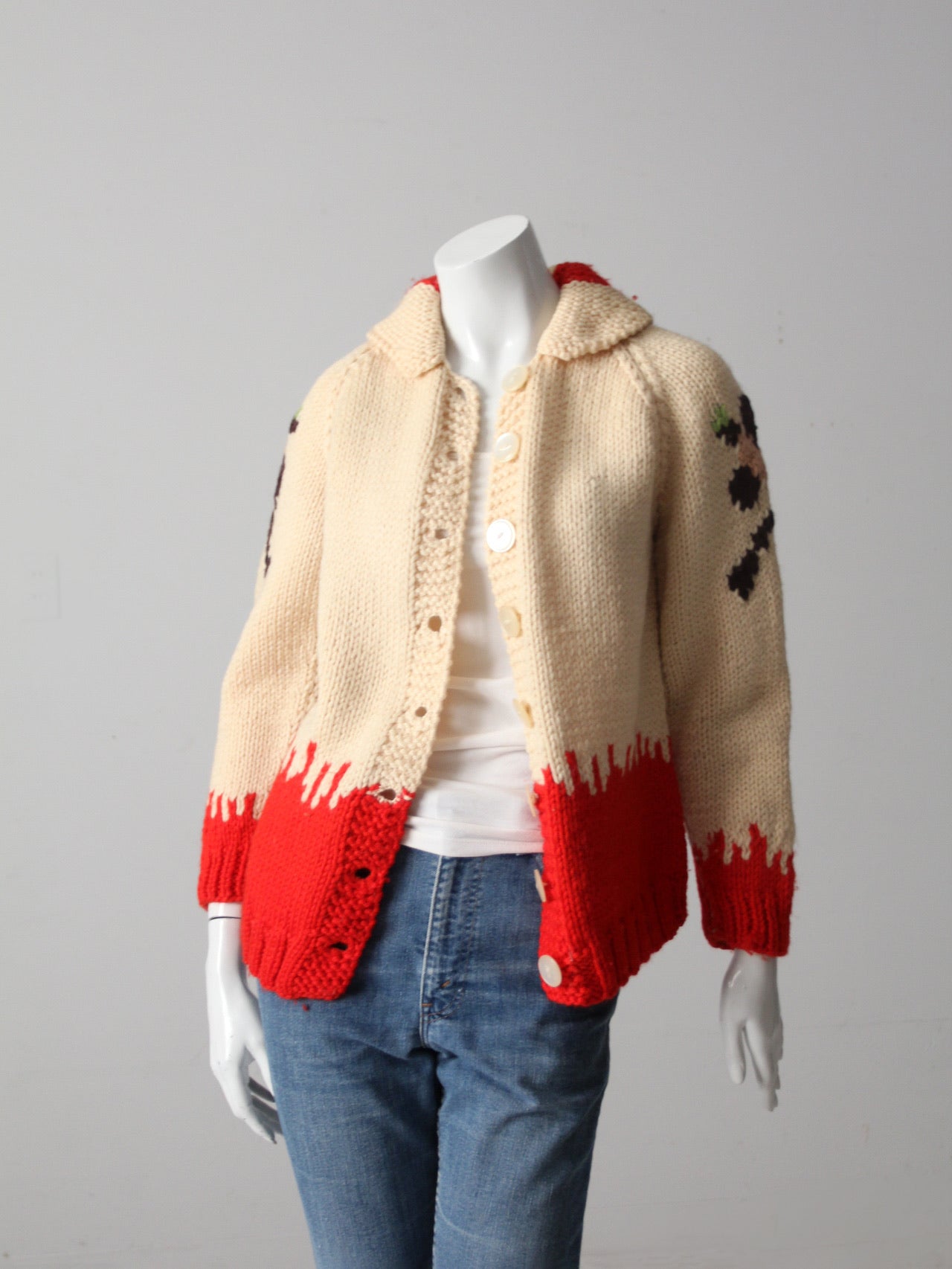 vintage cowichan style sweater – 86 Vintage