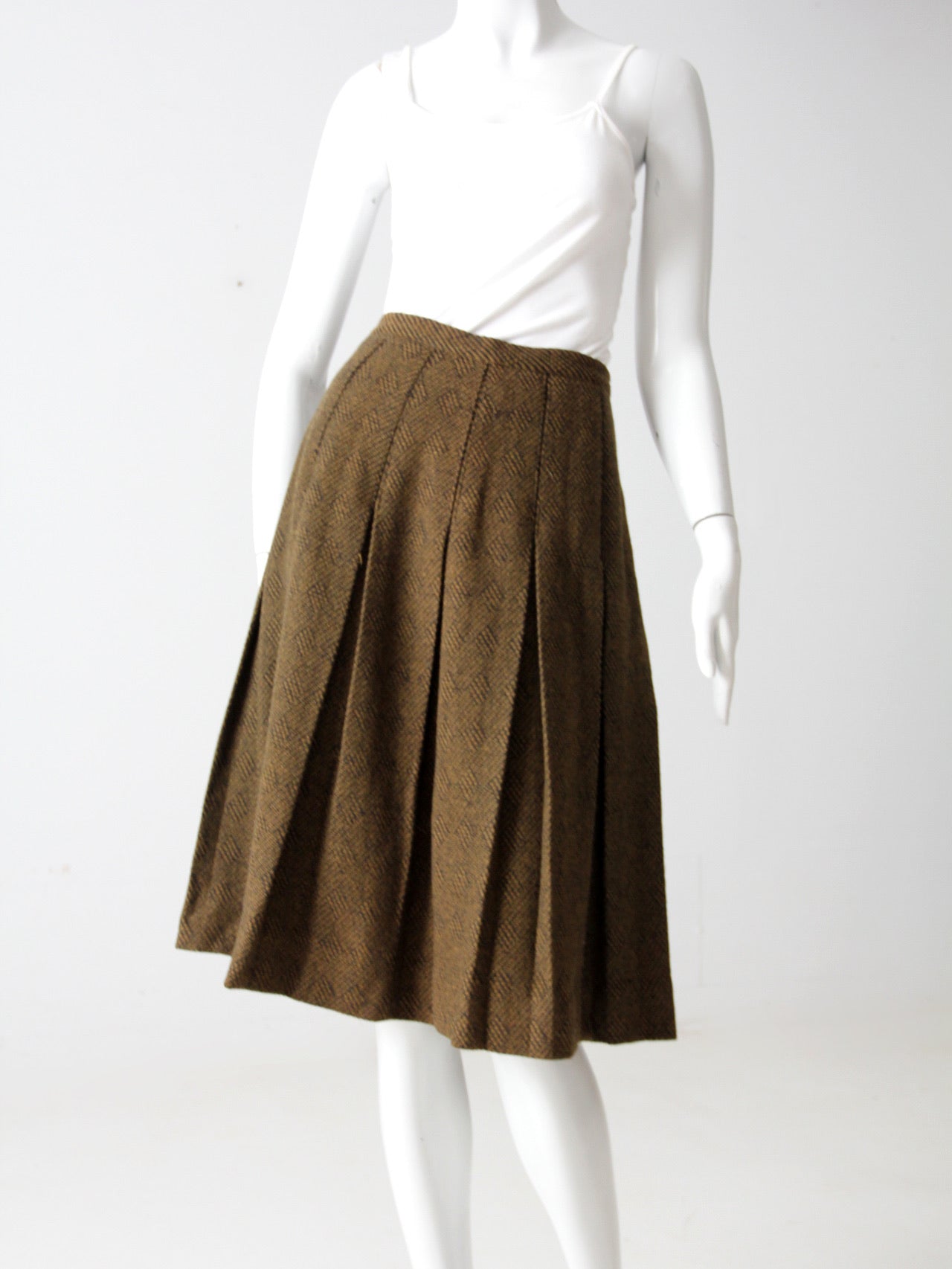 ラッピング無料！返品も保証 クラッチ ゴールド 50s〜60s checkskirt ...