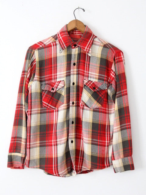 vintage 70s plaid flannel shirt – 86 Vintage