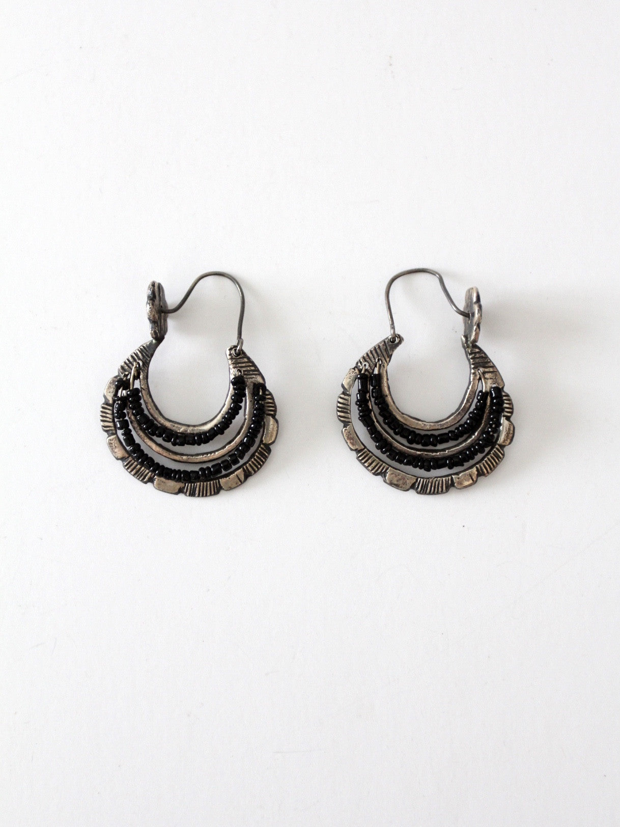 Mexican silver store hoop earrings