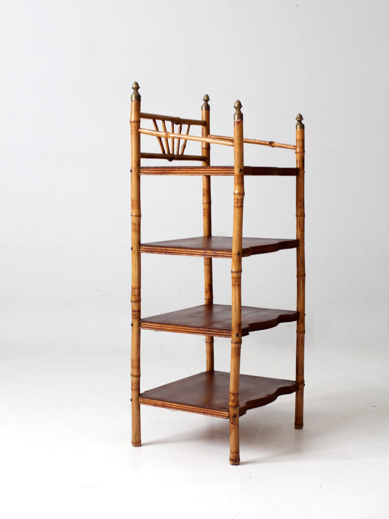 antique bamboo etagere shelf stand – 86 Vintage