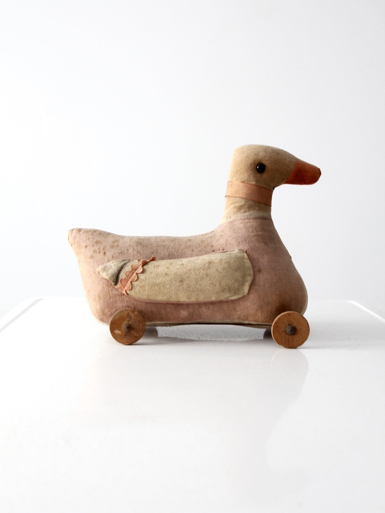 Wooden toy duck on 2025 wheels