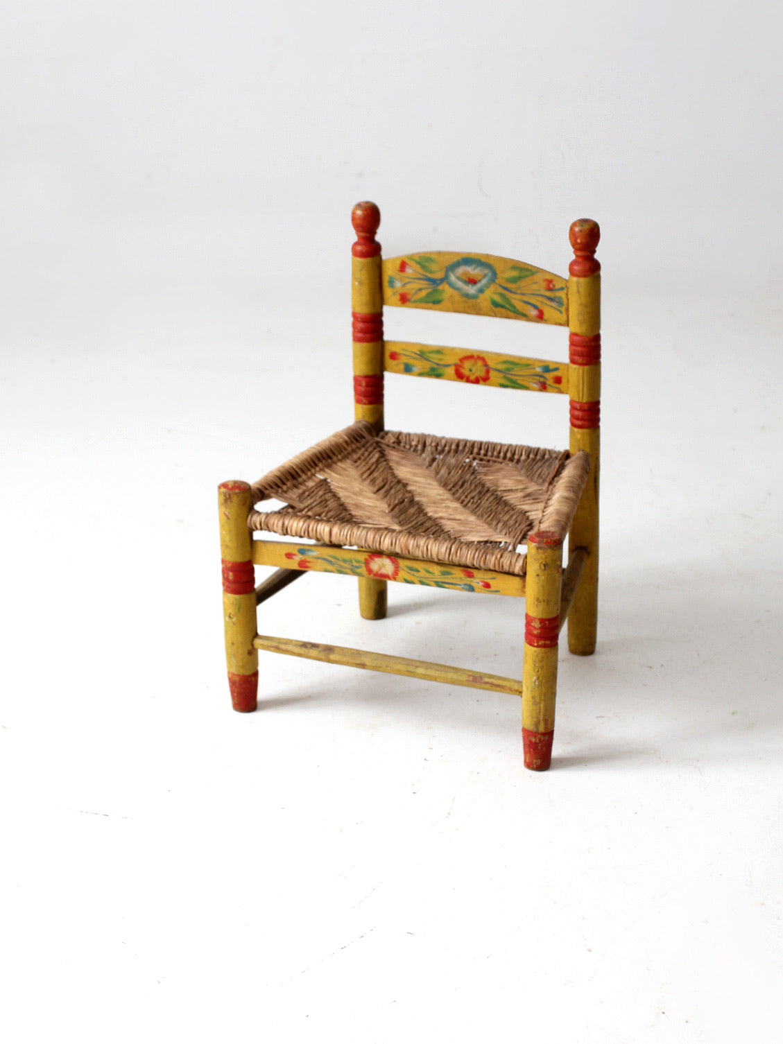 vintage Mexican folk art children s chair 86 Vintage