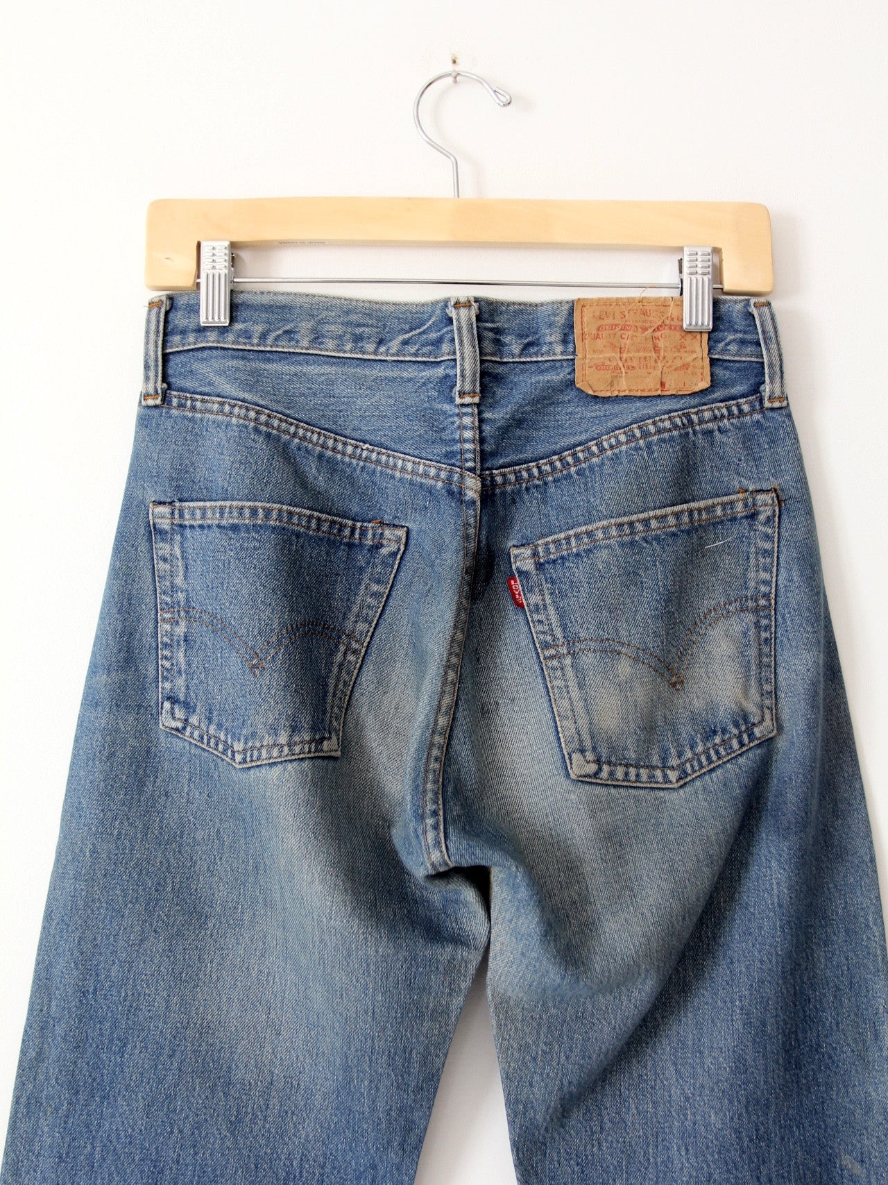 vintage Levi's 501 red line selvedge jeans, 29 x 31