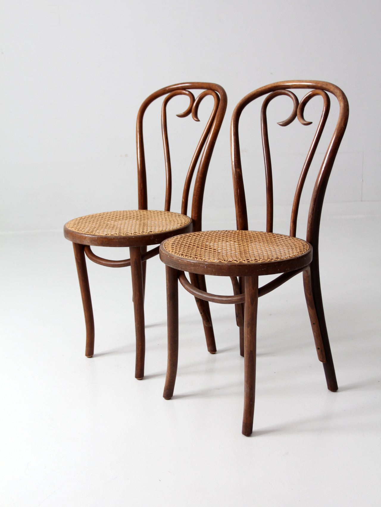 antique FMG bentwood chairs pair 86 Vintage