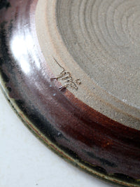 vintage studio pottery plate