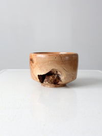 vintage burl wood bowl