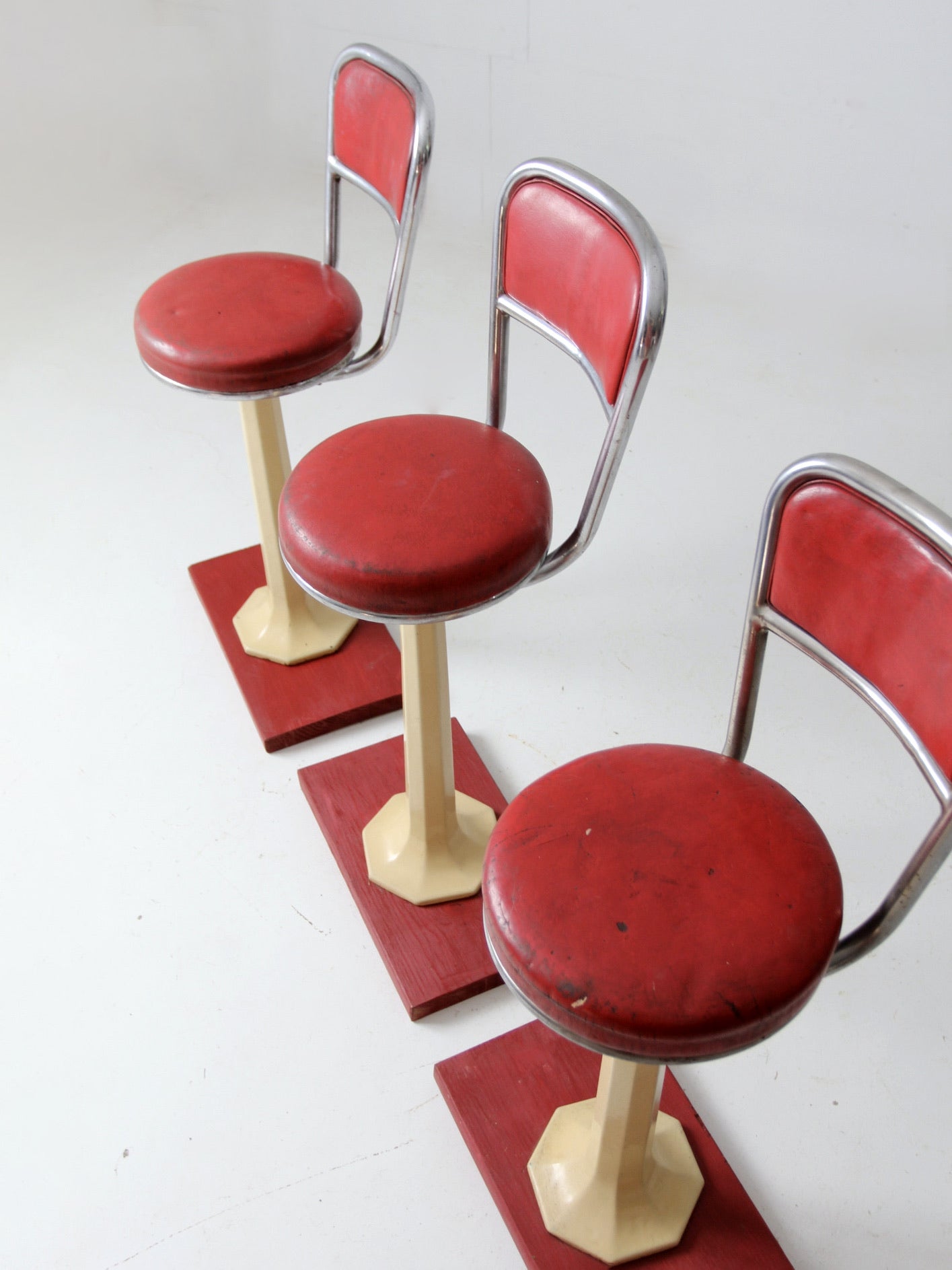 Vintage soda 2024 fountain stools