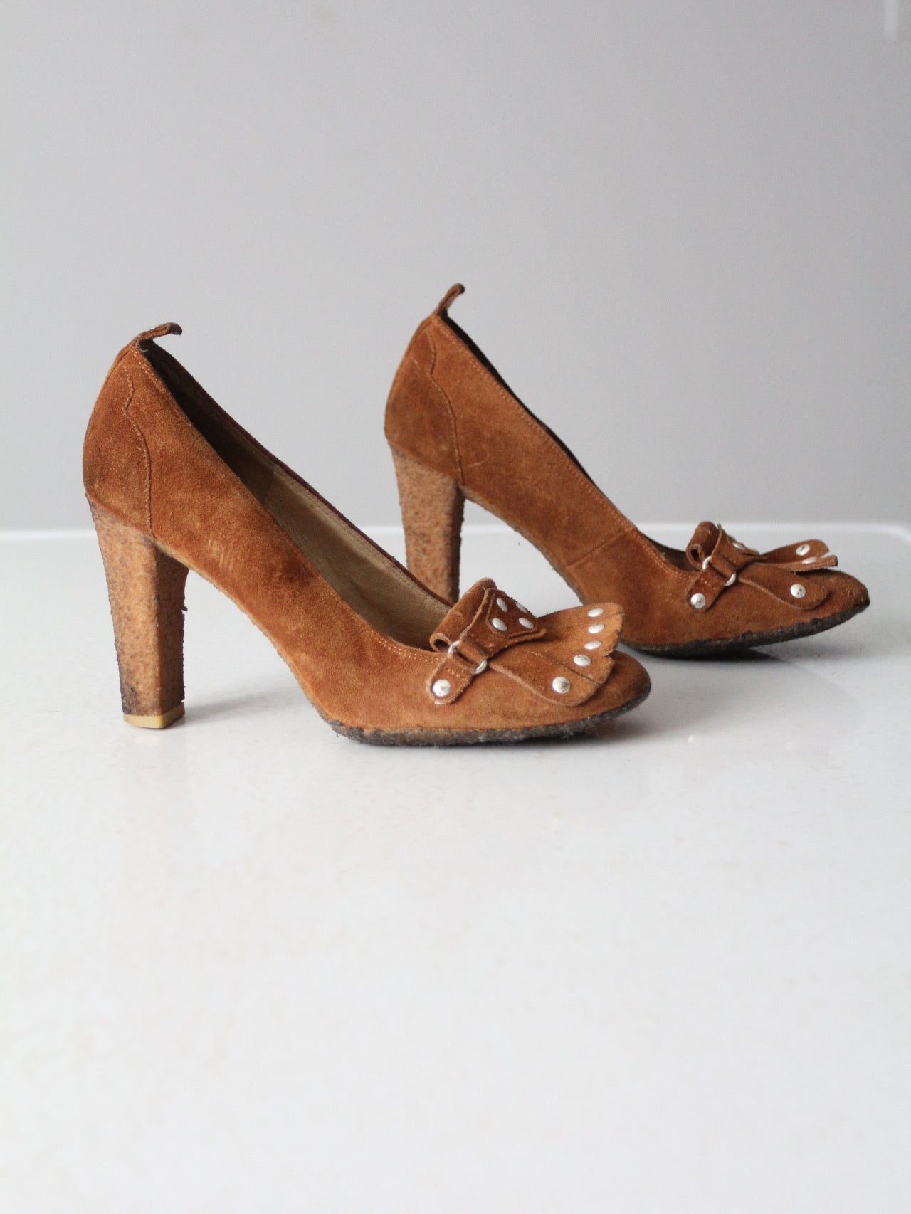 Michael kors cheap suede heels