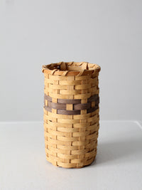 vintage hand-woven basket