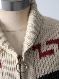 vintage 70s Pendelton Cowichan style sweater