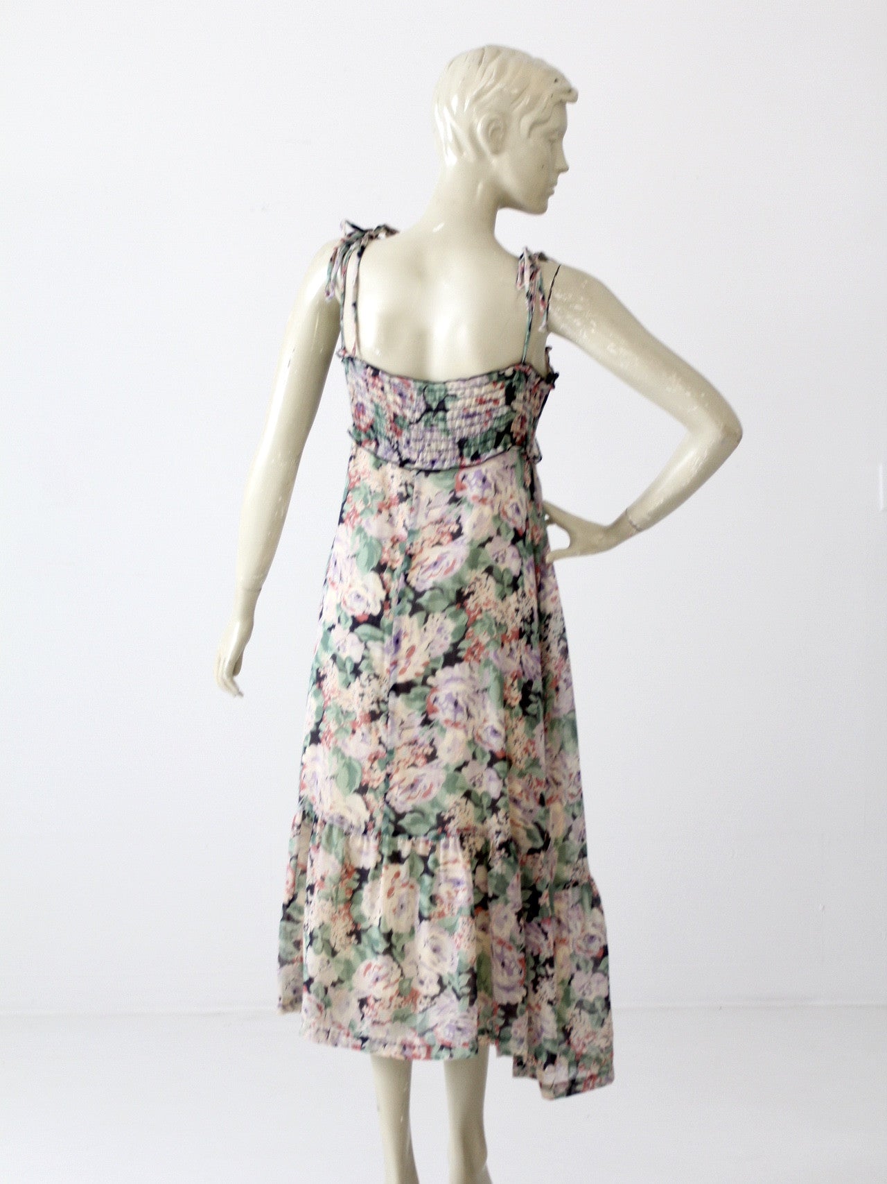 vintage 70s floral maxi sundress – 86 Vintage