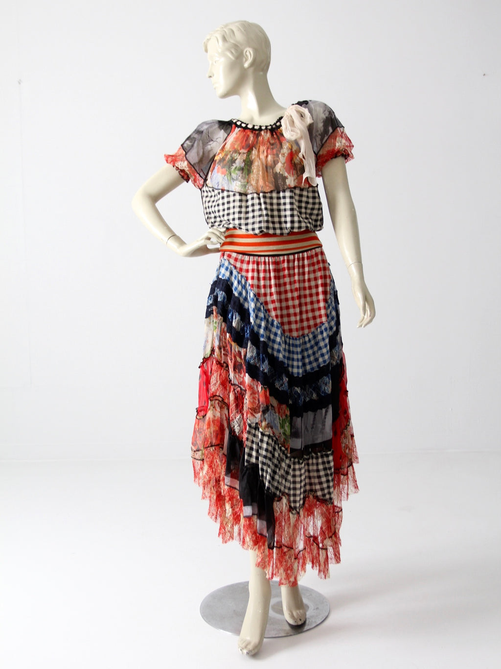 Jean Paul Gaultier skirt and blouse ensemble – 86 Vintage