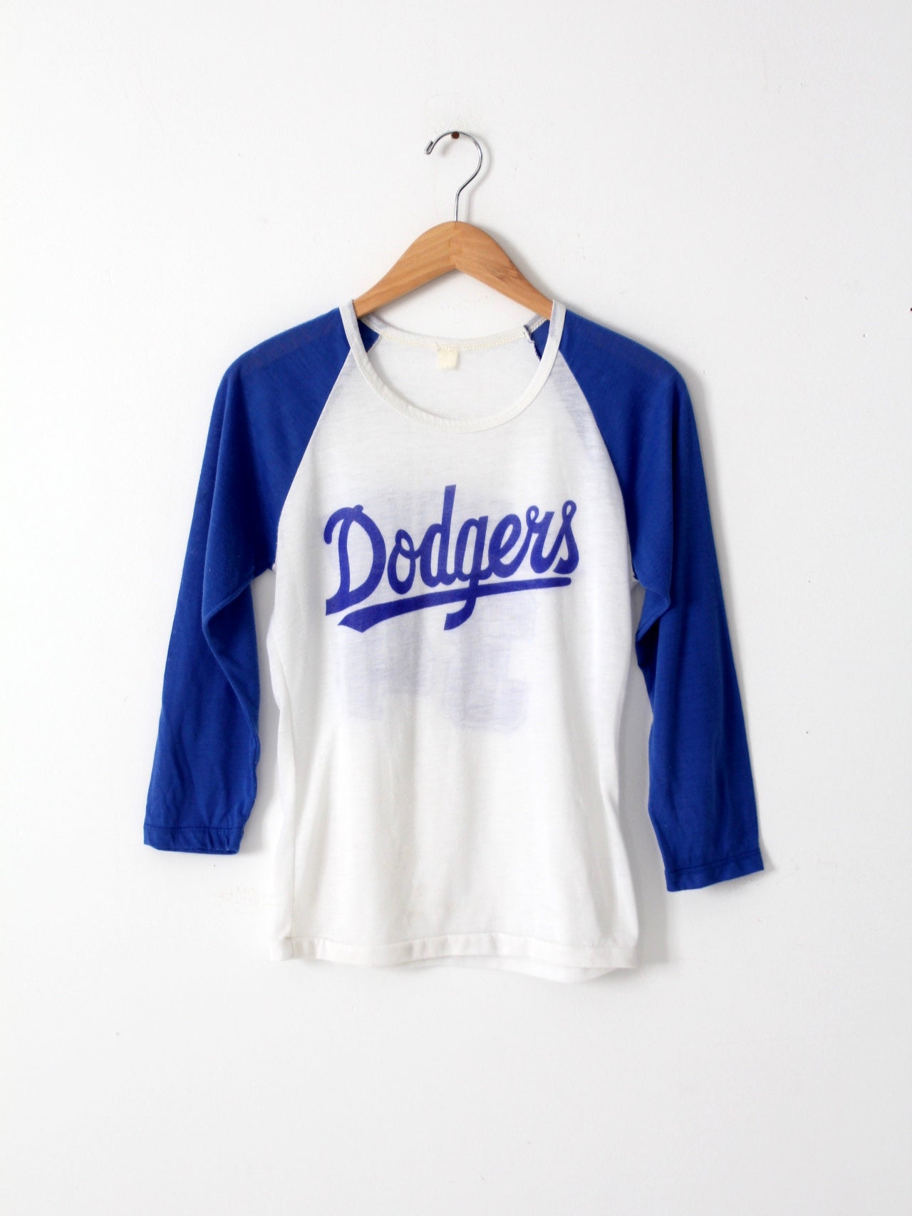 80s La Dodgers World Series 3/4 Sleeve T Shirt 