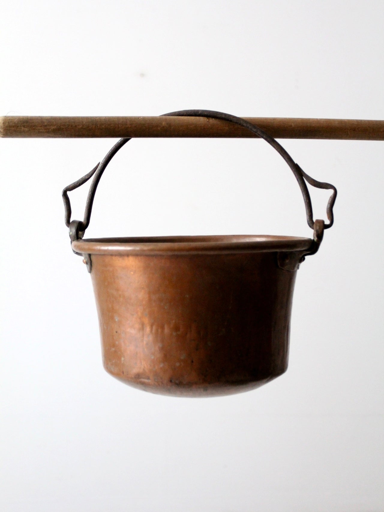 Giant Industrial Antique Copper Cauldron Round Bottom Candy Kettle