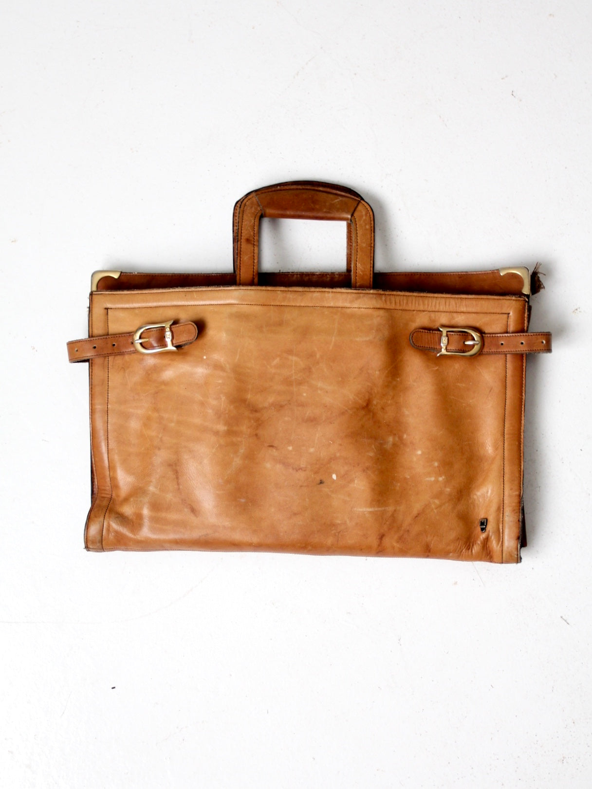 vintage C C leather attache case 86 Vintage