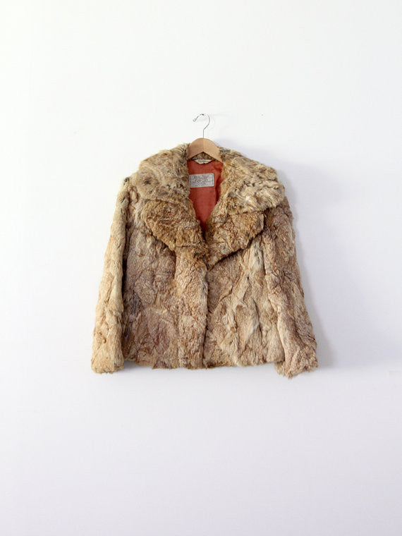 vintage 70s rabbit fur coat – 86 Vintage